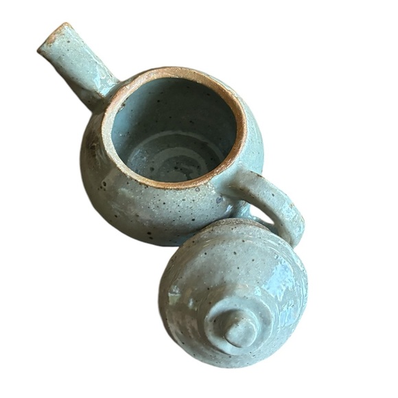 EC Modern Home Decor Handmade Ceramic Grey Teapot - Picture 10 of 12